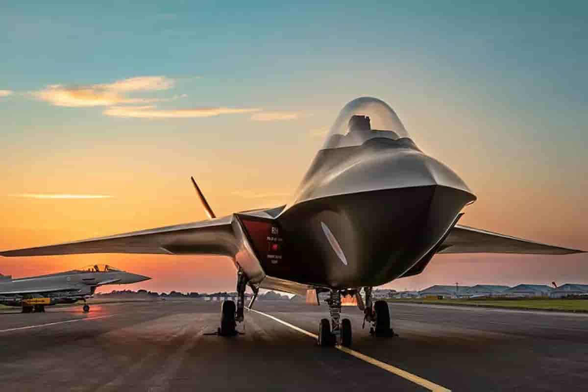 Concept du futur avion de sixième génération Tempest.