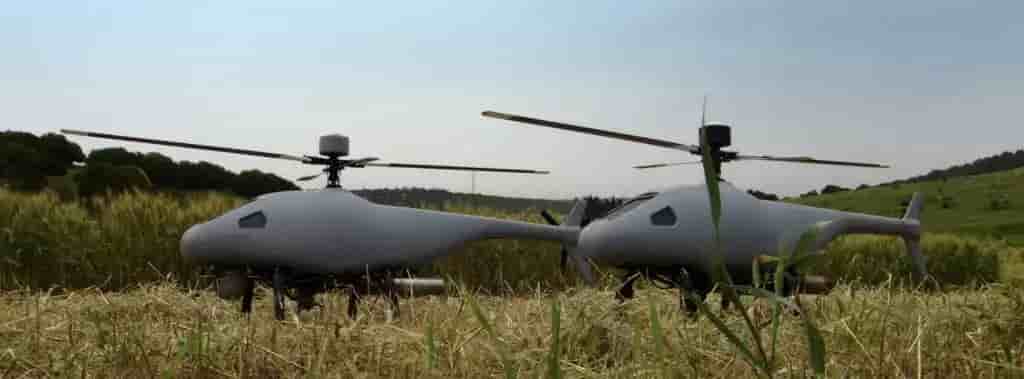 Deux drones Black Eagle 50, de Steadicopter.