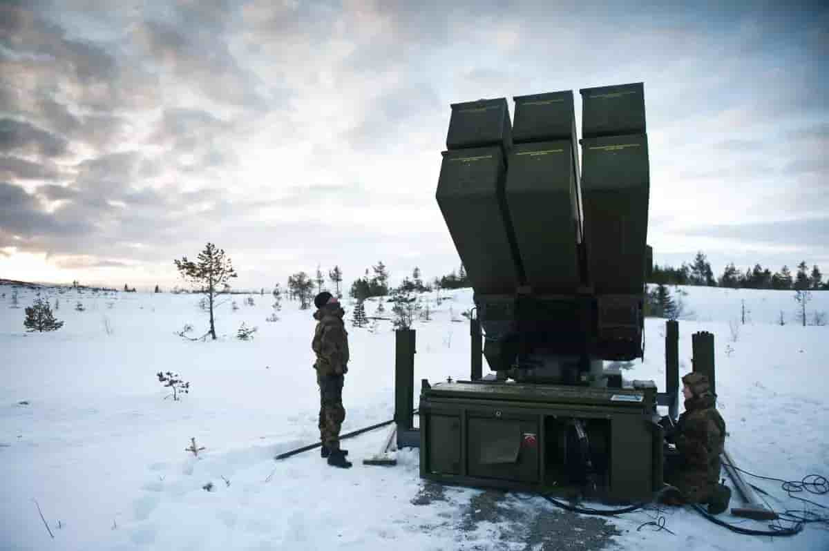 Une batterie lance-missile NASAMS.
