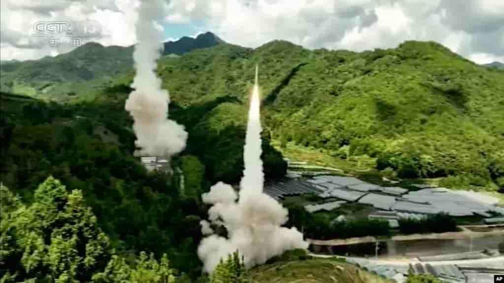 Onze missiles balistiques ont été tirés lors de l'exercice militaire chinois s'étant déroulé à proximité de Taïwan.