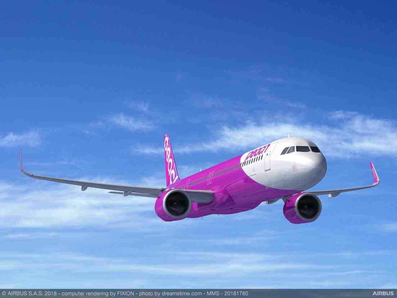 Peach Aviation exploitera ses Airbus A321LR à partir de 2020.