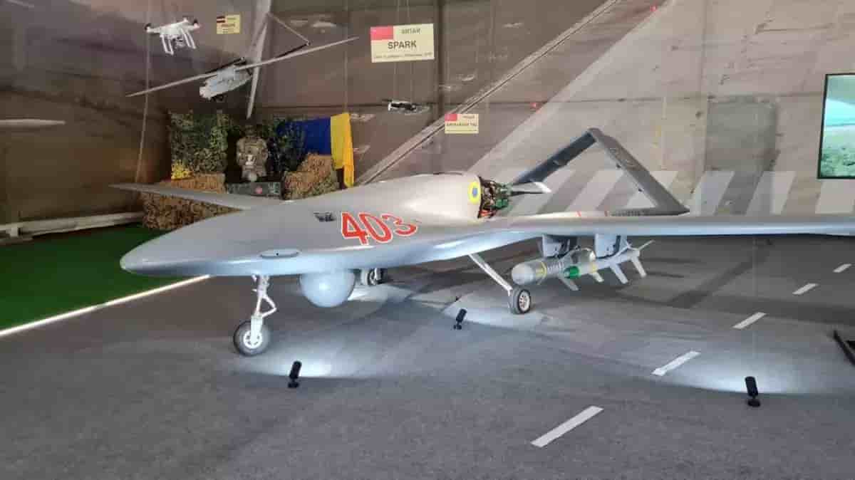 Image du "TB-2" présenté à l'exposition russe Army 2022.