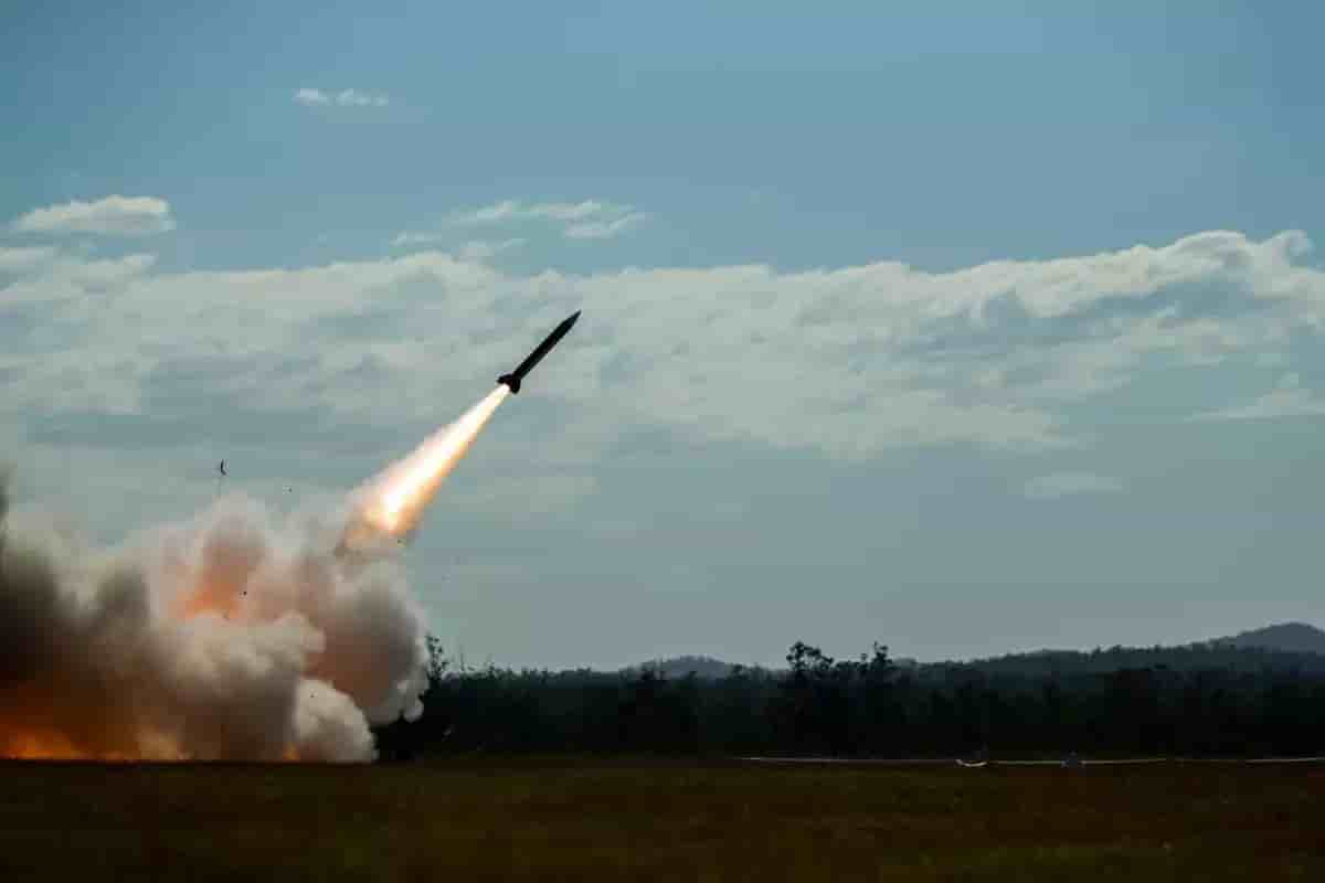 Mise à feu d'un missile anti-aérien depuis une batterie MIM-104 Patriot lors de l'exercice Talisman Sabre, en 2021.