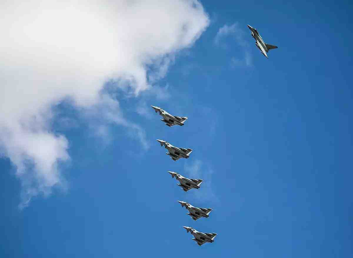 L'escadron n°3 de la Royal Air Force de retour de l'Opération Biloxi, organisée par l'OTAN.
