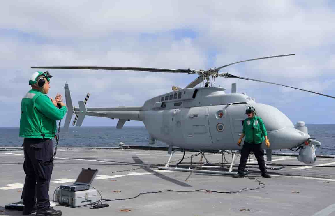 Le MQ-8C a été testé en mer à bord de l'USS Coronado