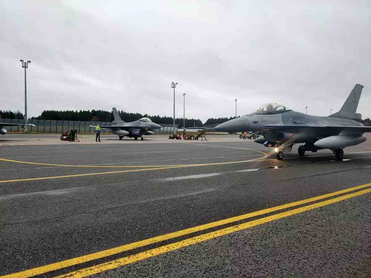 F-16 belges Amari Estonie octobre 2022.