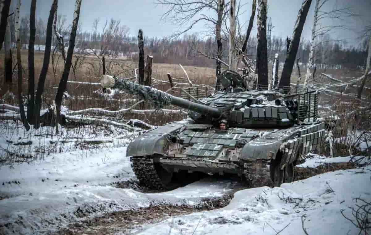 T-72B1 ukrainien dans le Donbass en décembre 2020.