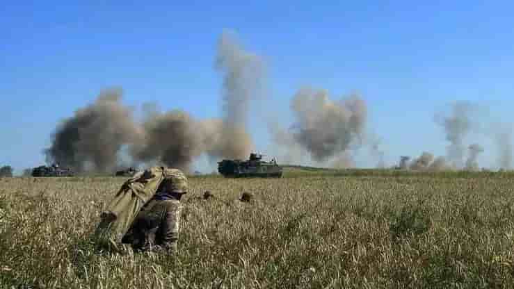 Début de l'offensive de Kherson (APC YPR-765 ukrainiens).