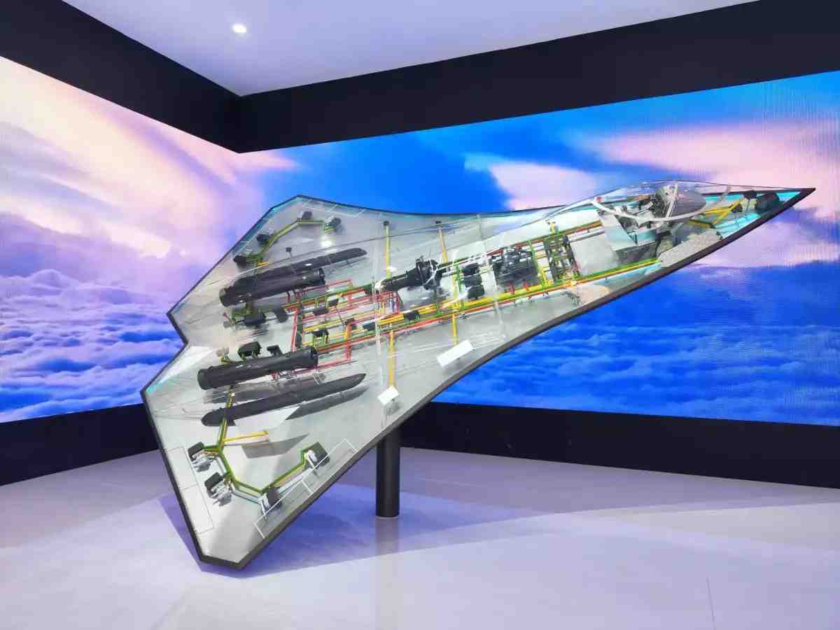 Modèle réduit d'avion de 6ème génération chinois show Zhuhai 6 novembre 2022