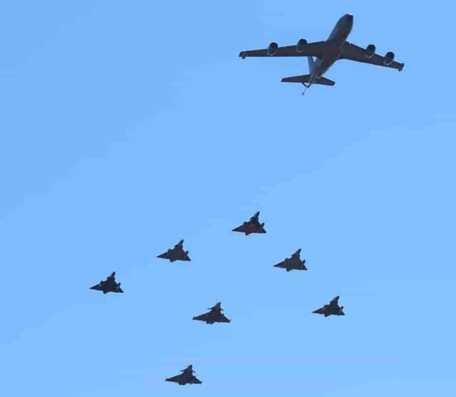 Flyby during Mirage 2000N retirement ceremony.