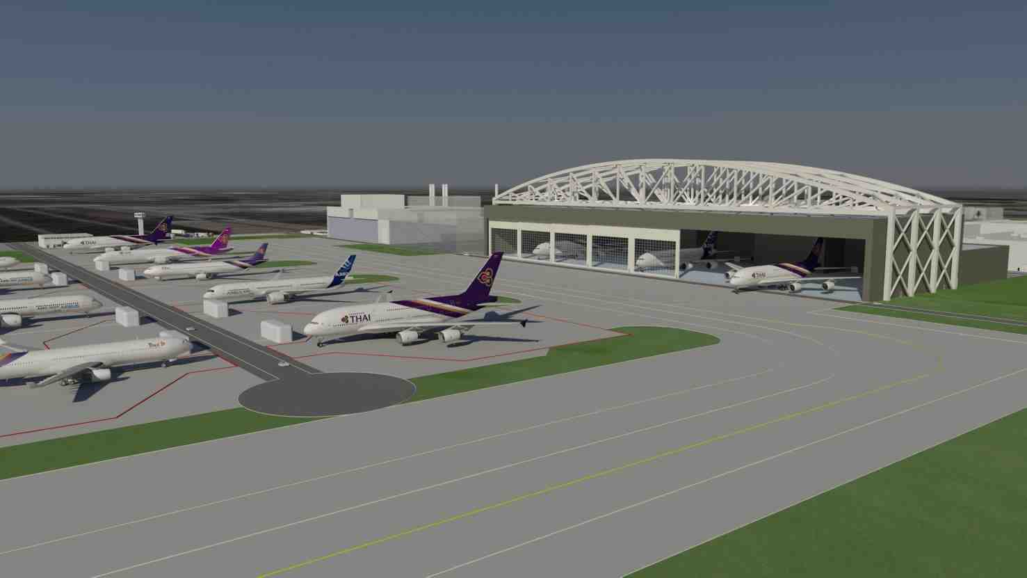Future Airbus-THAI MRO facility.