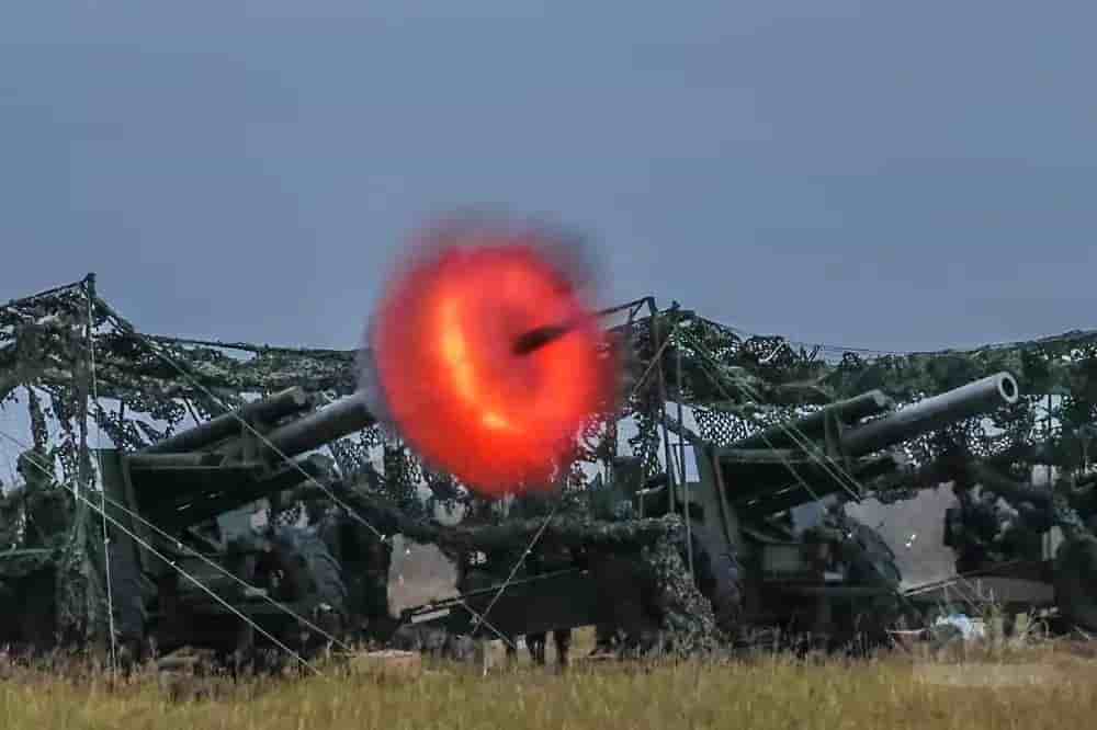 Exercice d'artillerie des forces armées taïwanaises