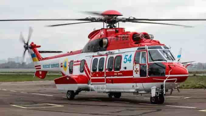 H-225 Super Puma du ministère des Affaires intérieures de l'Ukraine (MVS).