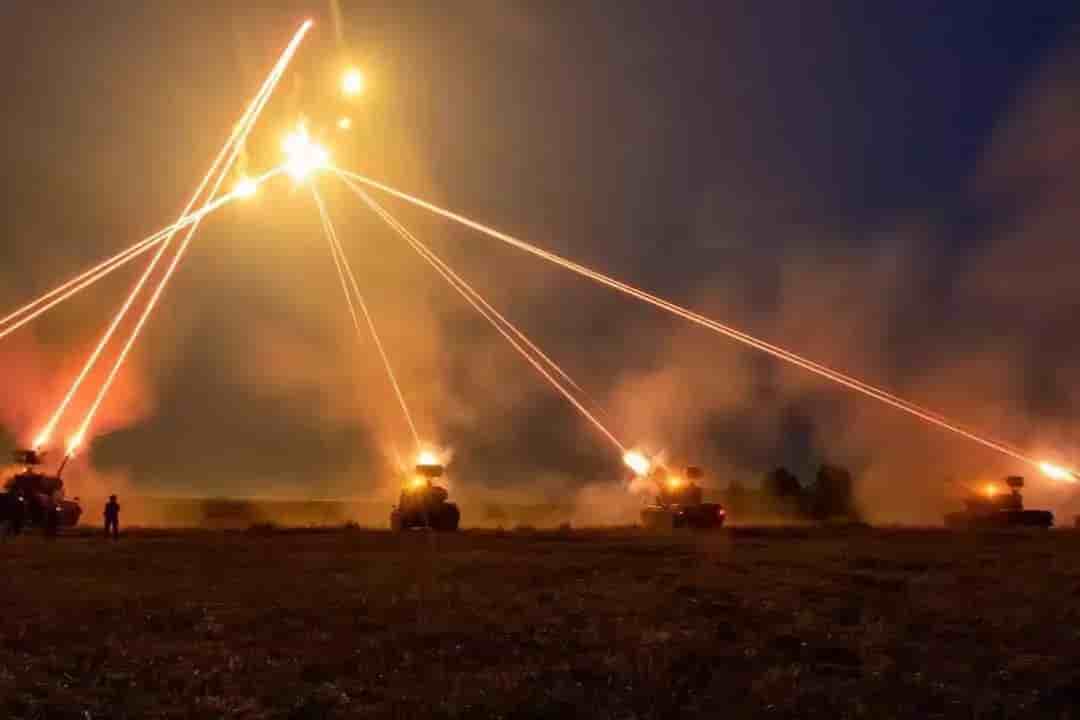 Flakpanzer Gepard B2L Roumain lors d'un entrainement en Pologne en juillet 2021.