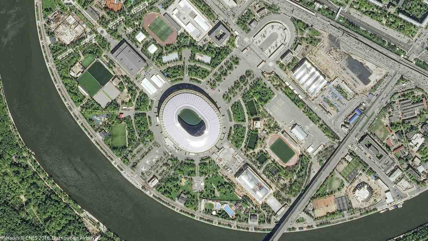 Une image obtenue avec une résolution de 50 cm par pixel