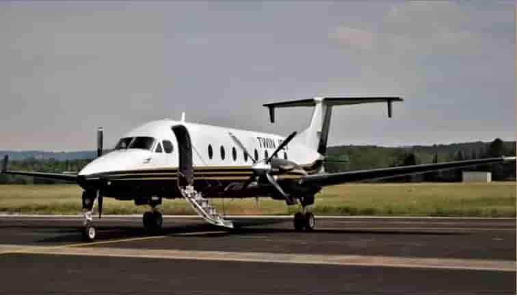 Un Beechcraft 1900D de la compagnie Twin Jet