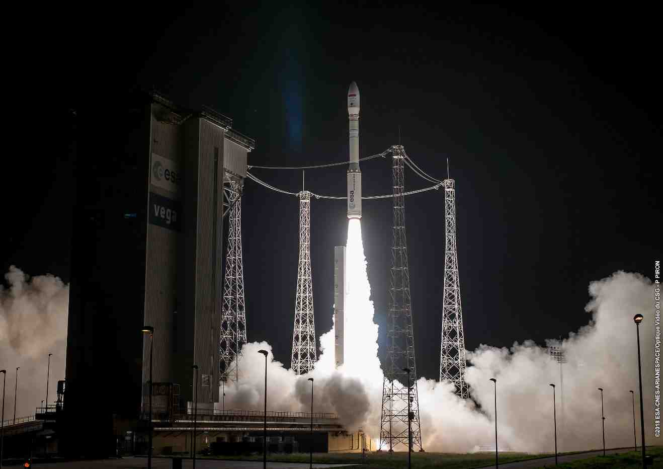 The StriX-α satellite will be orbited on a Vega launcher.