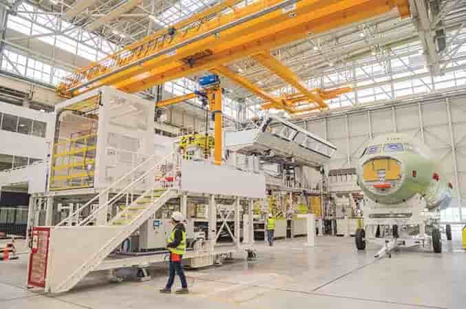 A321 front fuselage section