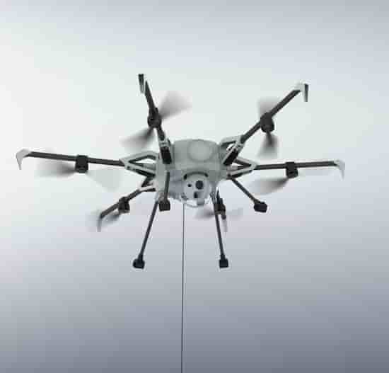 Le drone Orion a assisté les pompiers et la gendarmerie dans la surveillance du meeting aérien.