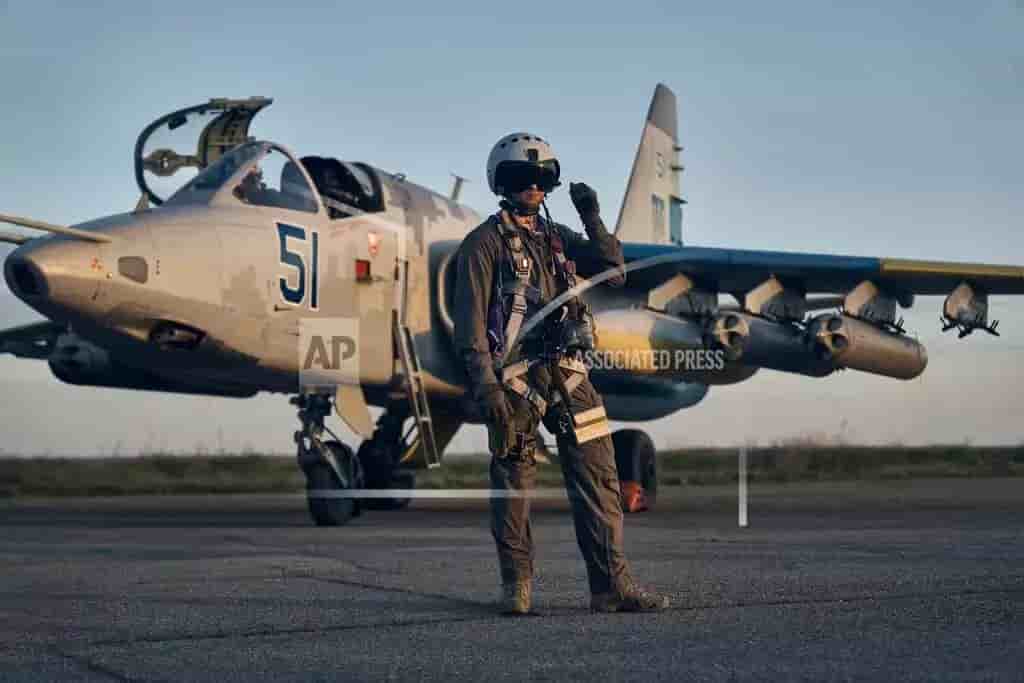 Su-25M1 Frogfoot ukrainien (51 Blue), anciennement nord-macédonien mais remis en état.