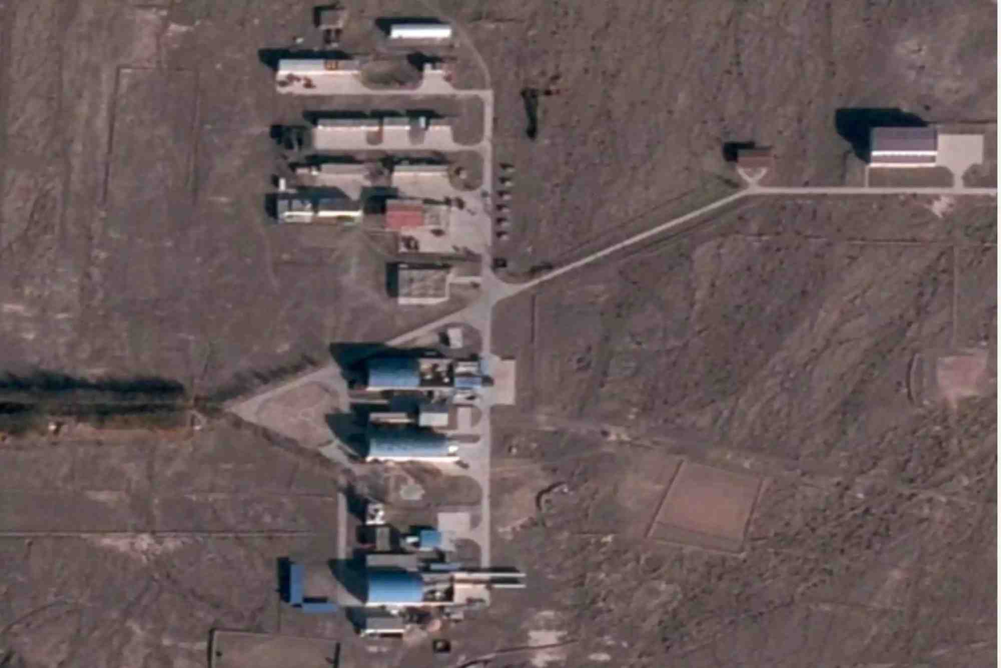 Le site d'essai de Korla Est, où la Chine est soupçonnée d'utiliser des armes laser anti-satellites contre les satellites étrangers. Photo : BlackSky