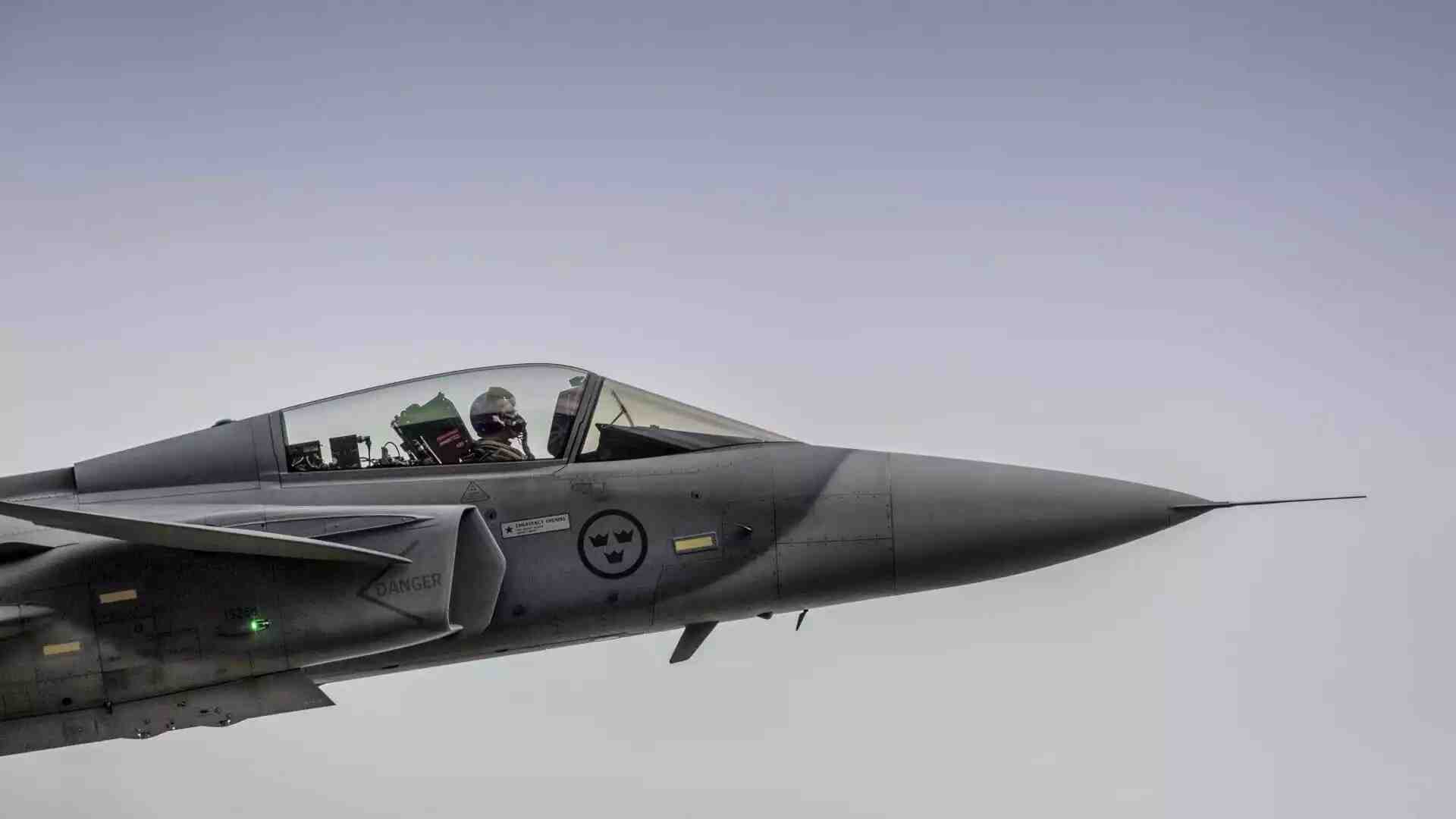 Saab JAS 39 Gripen suédois en version monoplace.