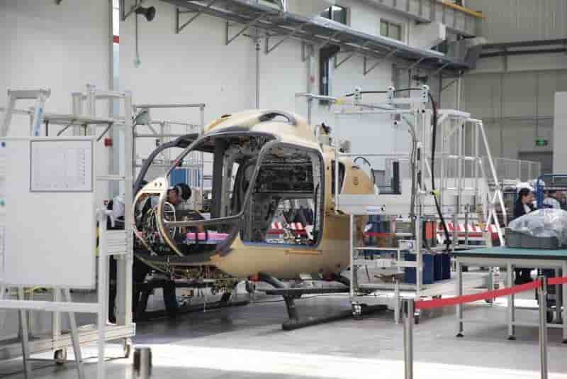 H135 assembly line in Qingdao.