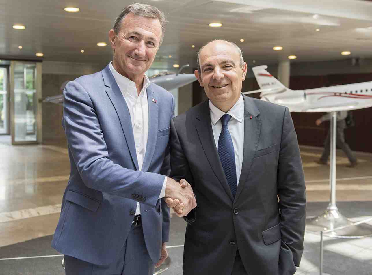 De gauche à droite : Bernard Charlès et Eric Trappier.