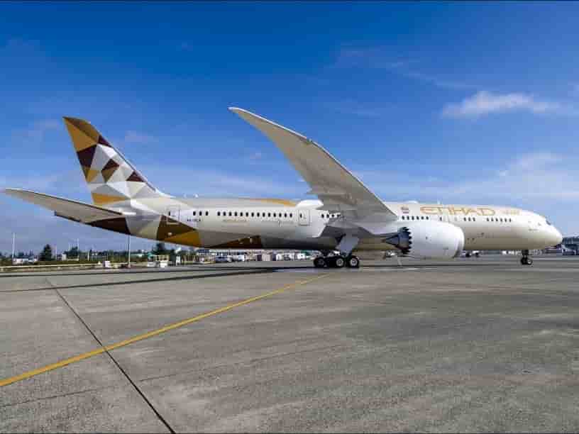 Etihad Boeing 787.