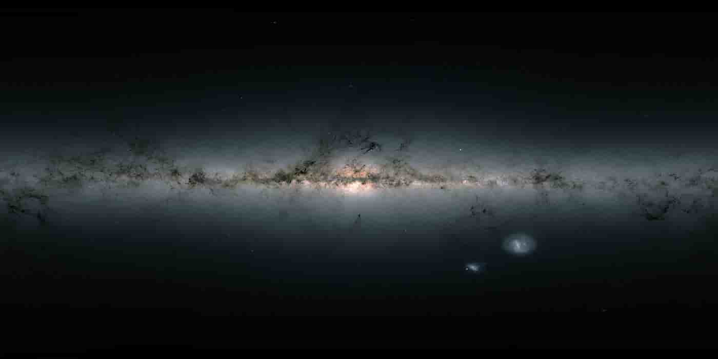 La carte couleur la plus précise de notre Galaxie, composée à partir des données du satellite Gaia.
