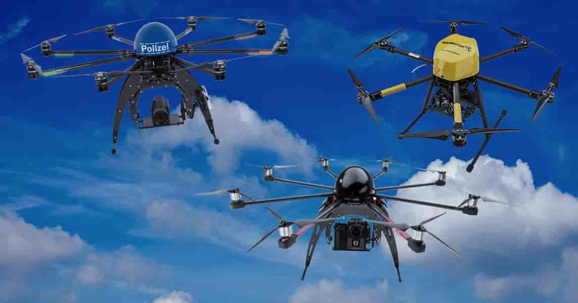 Multirotor a exposé sur ILA son drone Eagle G4, dédié à la police.