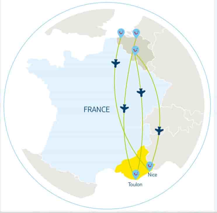 TUI Fly Belgium augmente ses fréquences vers le sud de la France.