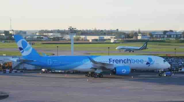 L'A350-900 F-HREV qui vient d'entrer en exploitation commerciale chez French bee.
