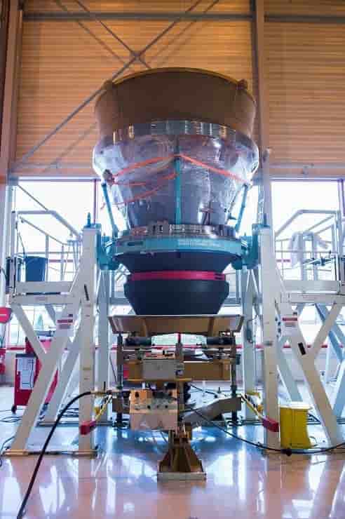 Le P120C dans l'usine ArianeGroup du Haillan.