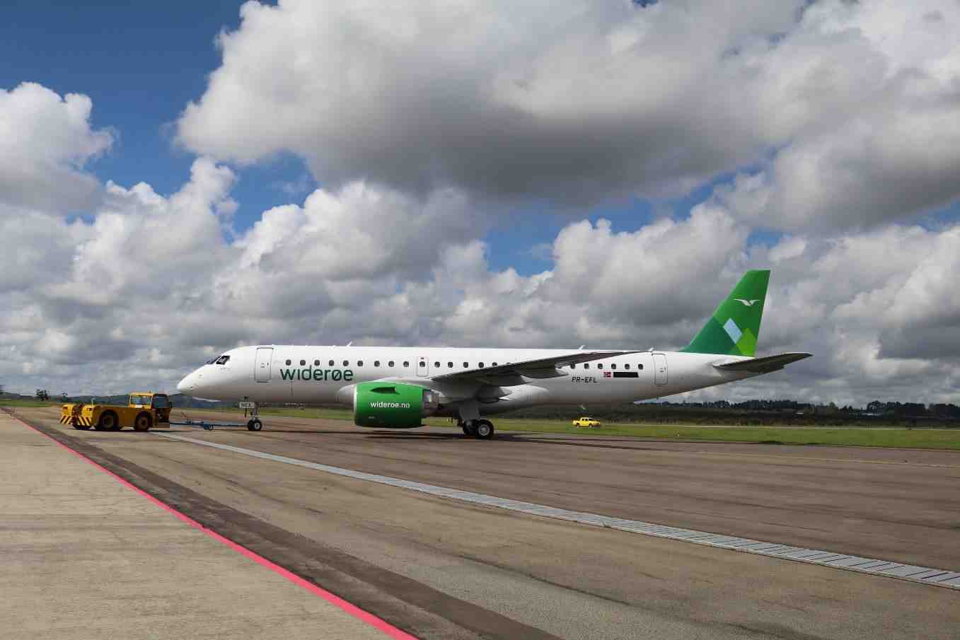 Wideroe a réceptionné son premier Embraer E190-E2.