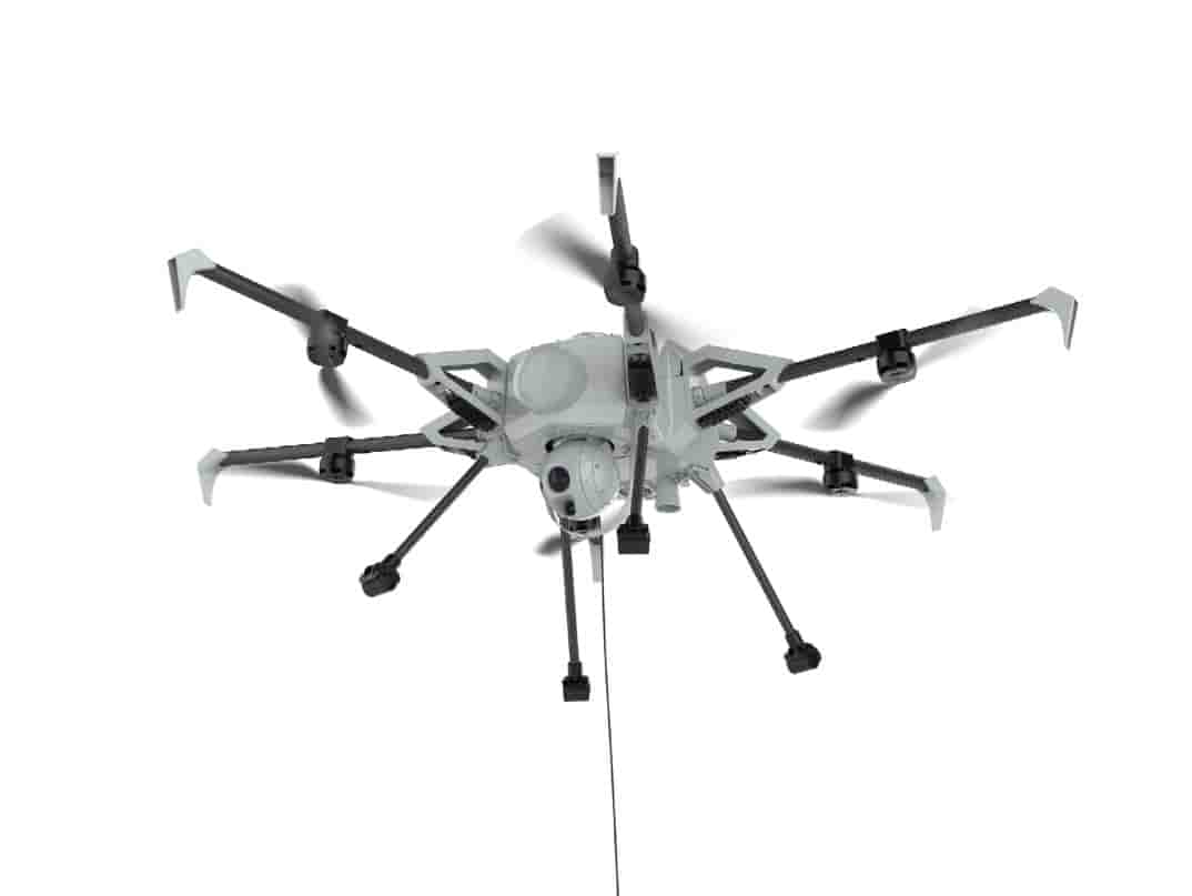 Elistair a développé un nouveau drone captif, avec plus de 10 heures d'autonomie.