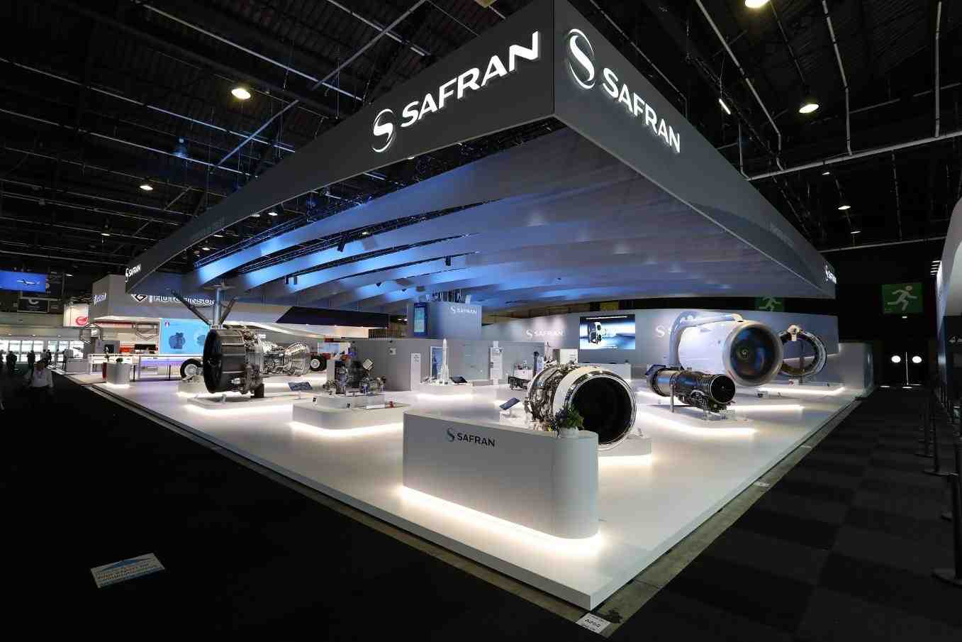 Safran stand at the Paris Air Show.