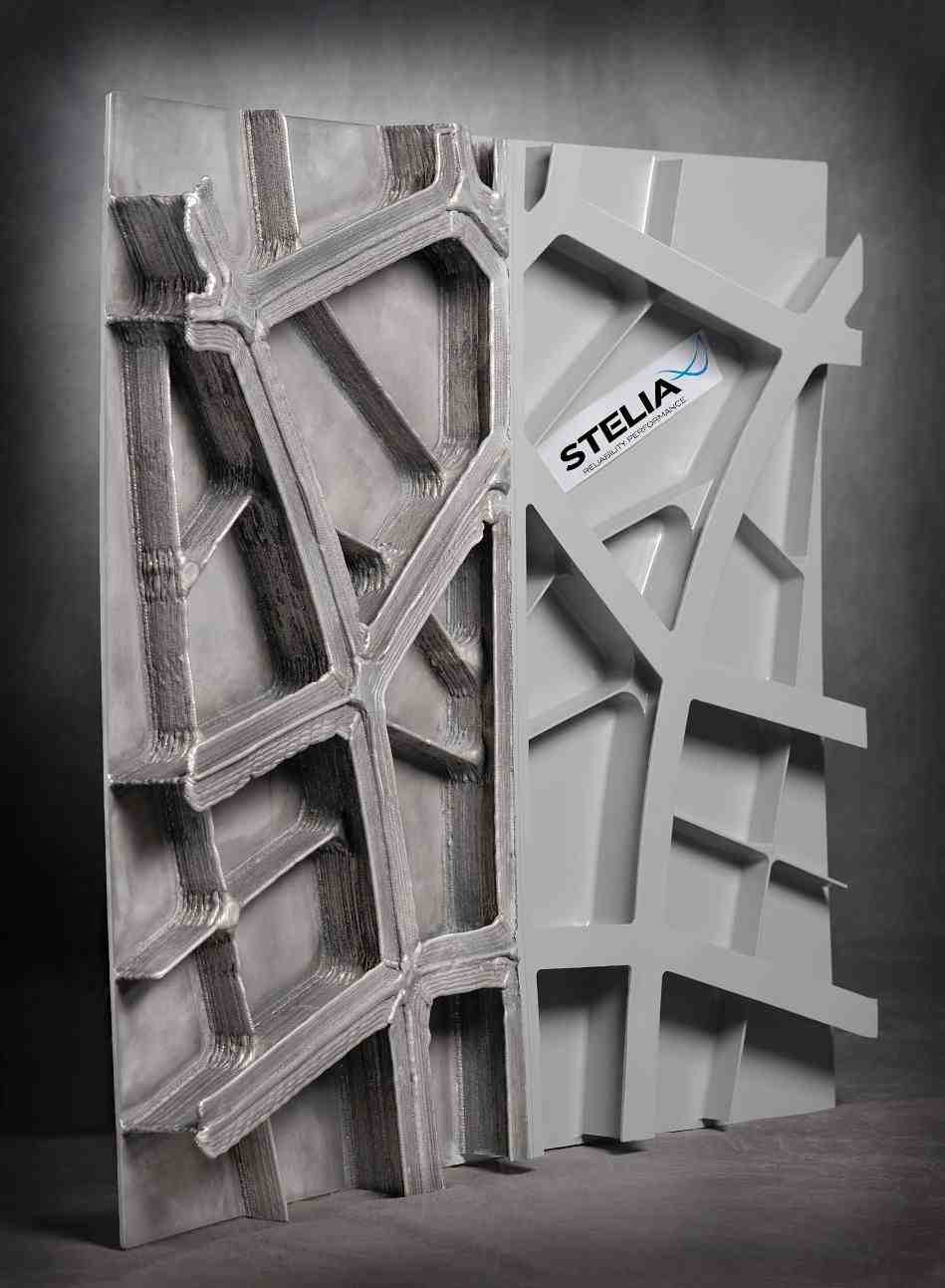 3D-printed fuselage panel.
