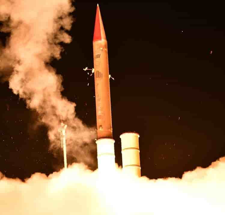 La cible interceptée par l'Arrow 3 se situait à plus de 100 km d'altitude.