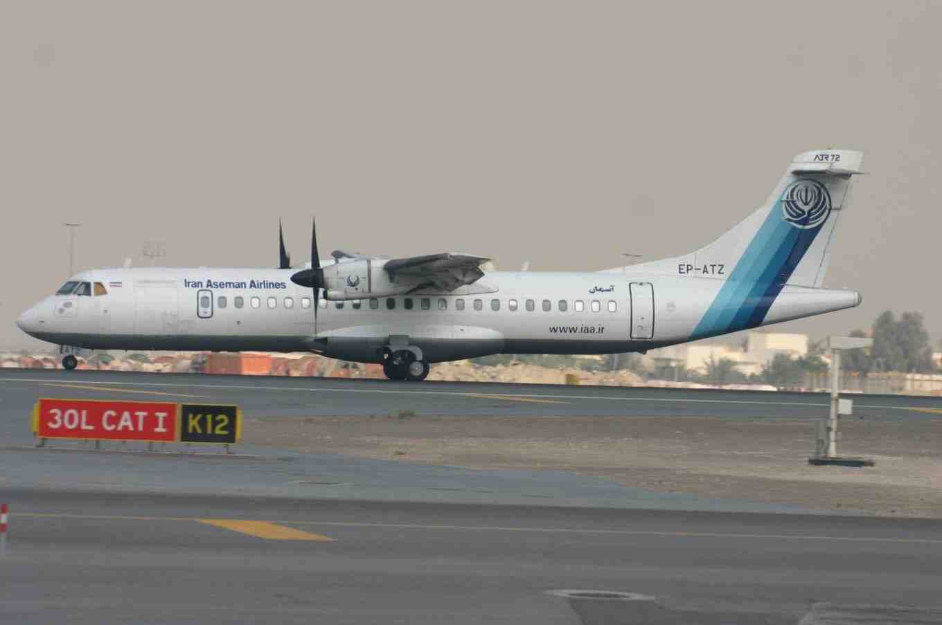 L'ATR 72 s'est écrasé dans une région montagneuse à 480 km au sud de Téhéran.