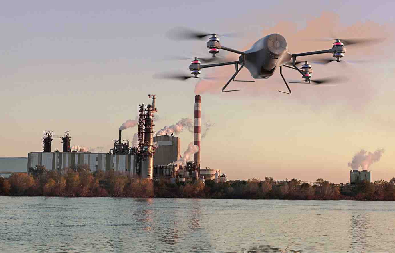 La solution Skeyetech repose sur un drone autonome permettant de conduire des missions de surveillance et de levée de doutes.