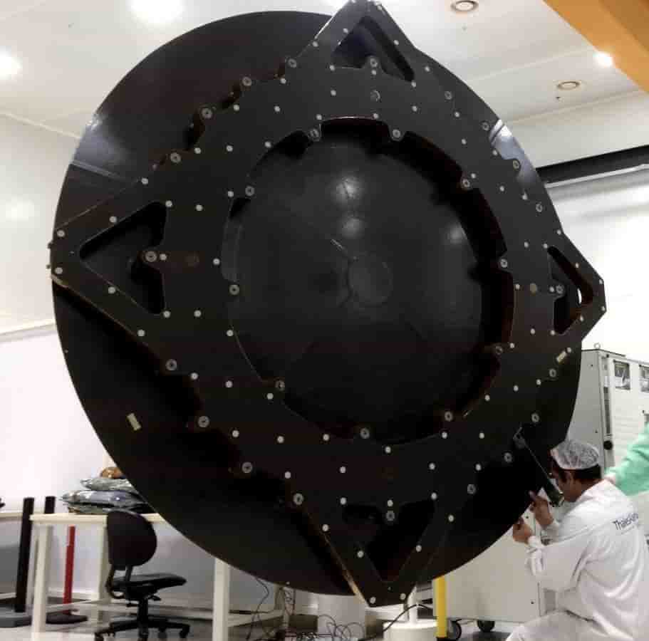 The new antenna reflector.