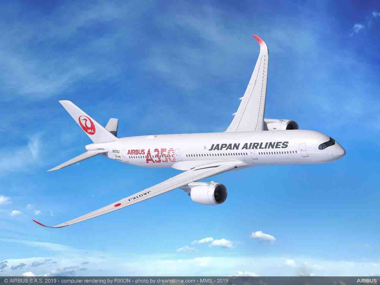 JAL A350-900 with special livery.