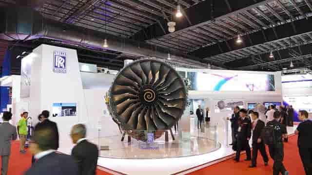 Rolls-Royce stand.