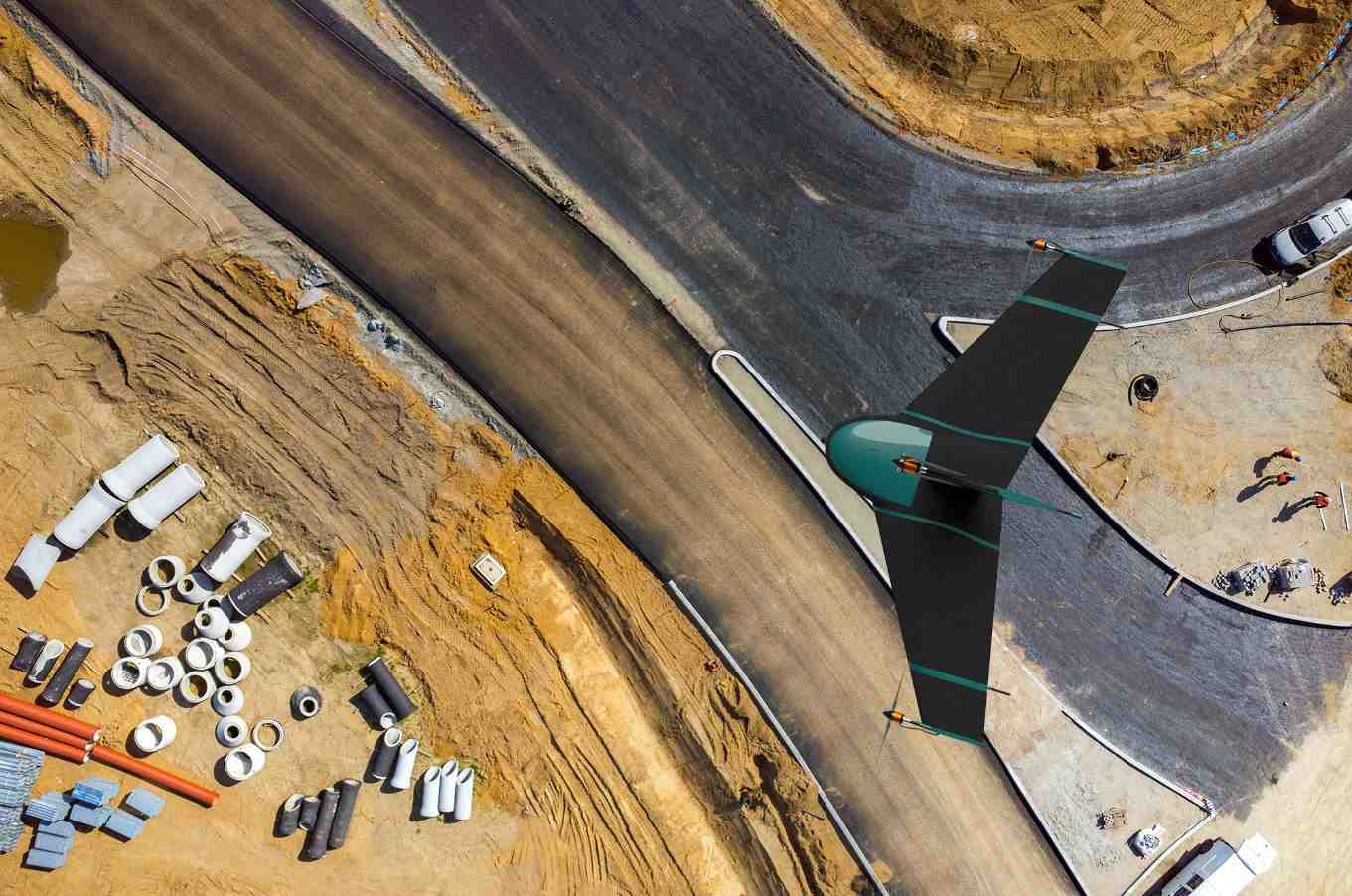 Le drone Marlyn d'Atmos permet de réaliser des missions de cartographie.