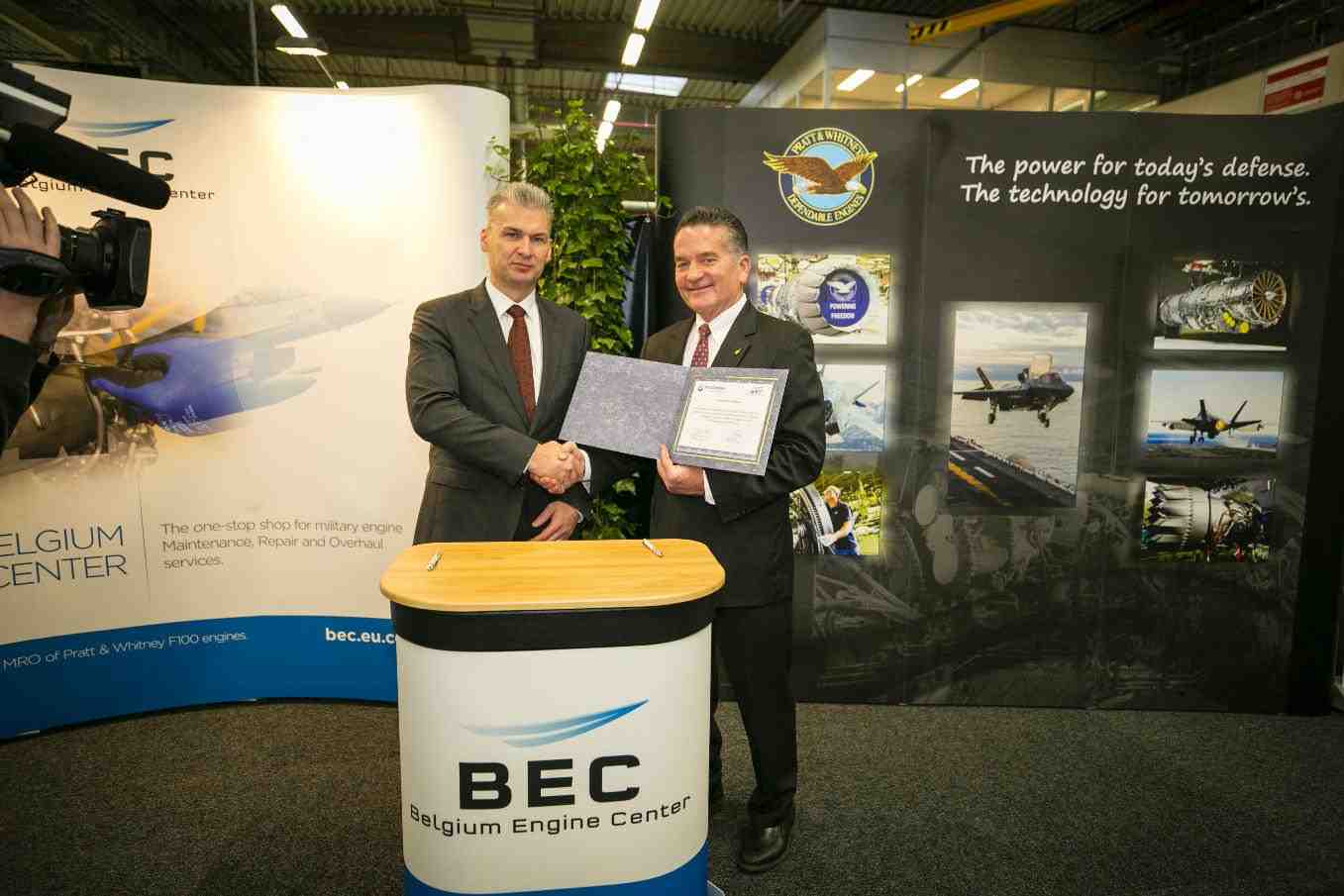 Basée en région liégeoise, BEC pourrait jouer un rôle dans l'entretien des moteurs des F-35 belges.