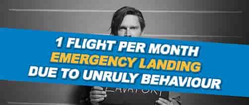 Chaque mois, un avion doit faire un atterrisage d'urgence en Europe à cause d'un passager violent.