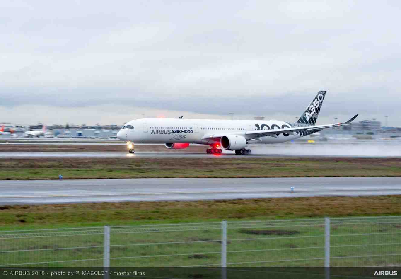 L'Airbus A350-1000 s'est vendu à 169 exemplaires auprès de 11 clients dont trois en Asie.