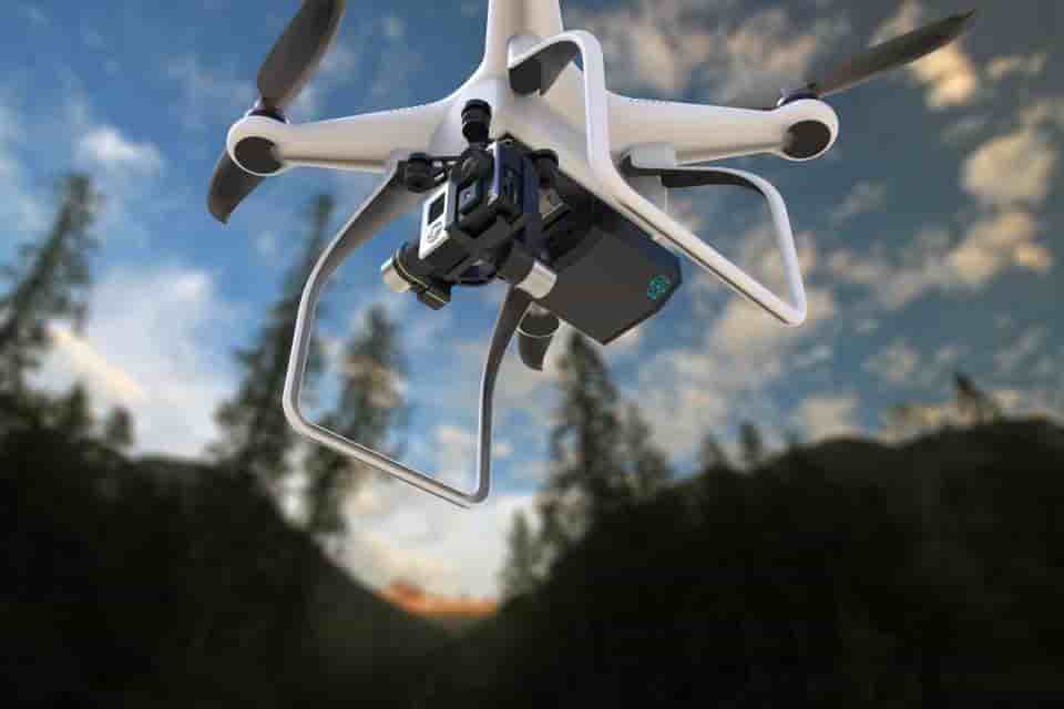 Le drone Sparrow est un quadricoptère de 8,5 kg.