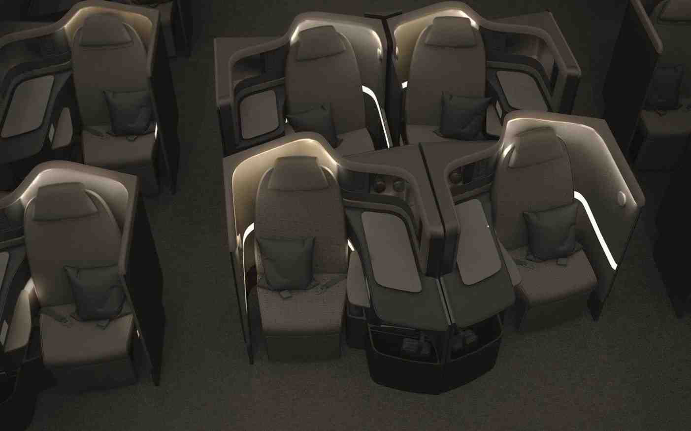 Le siège affaires CL6710 de Recaro, équipé du système d'éclairage personnalisé jetlite